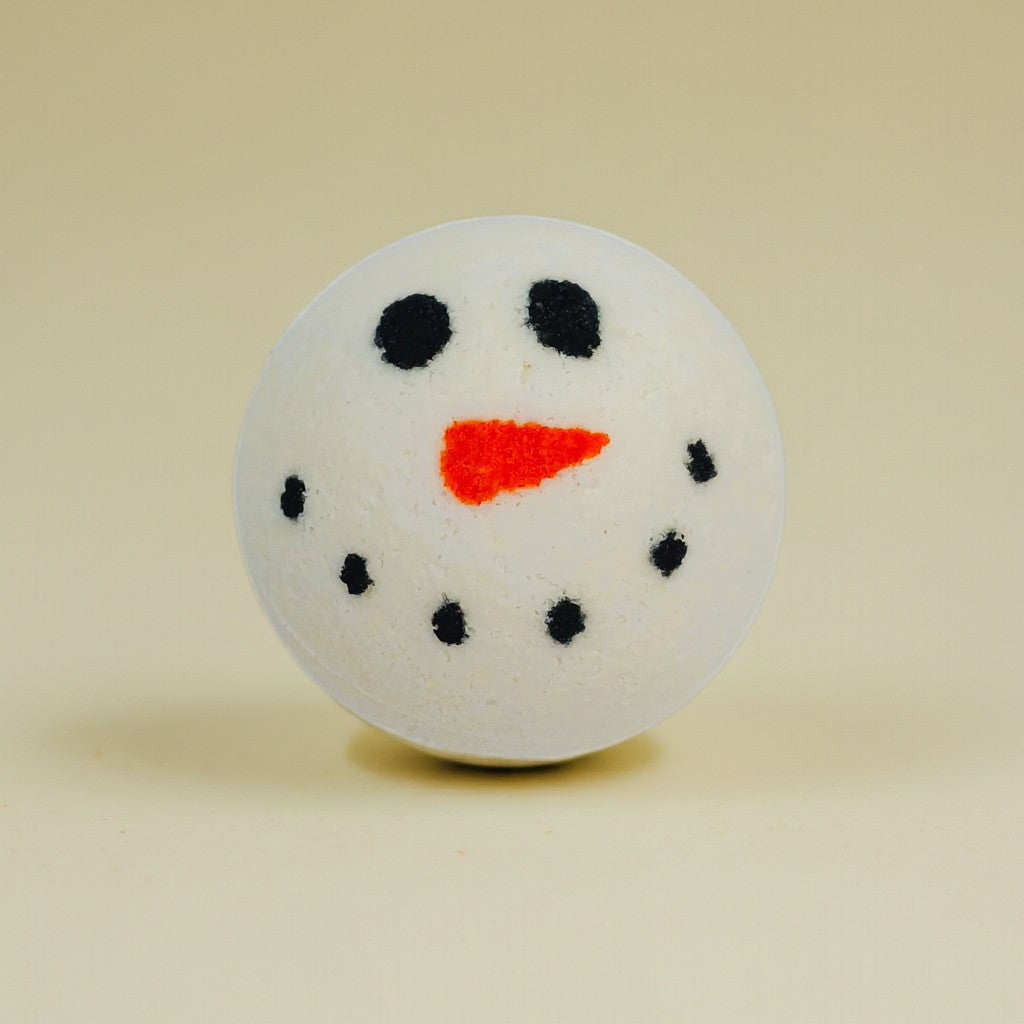 Badekugel mit Schneemann