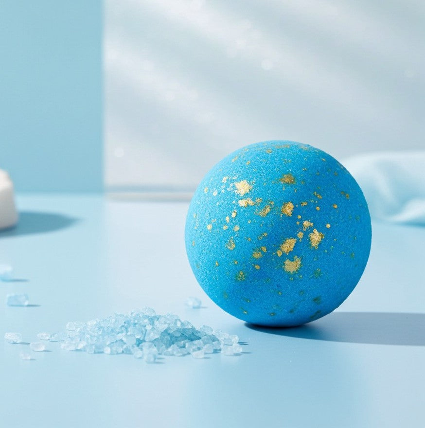 Badebombe Blaue Welle