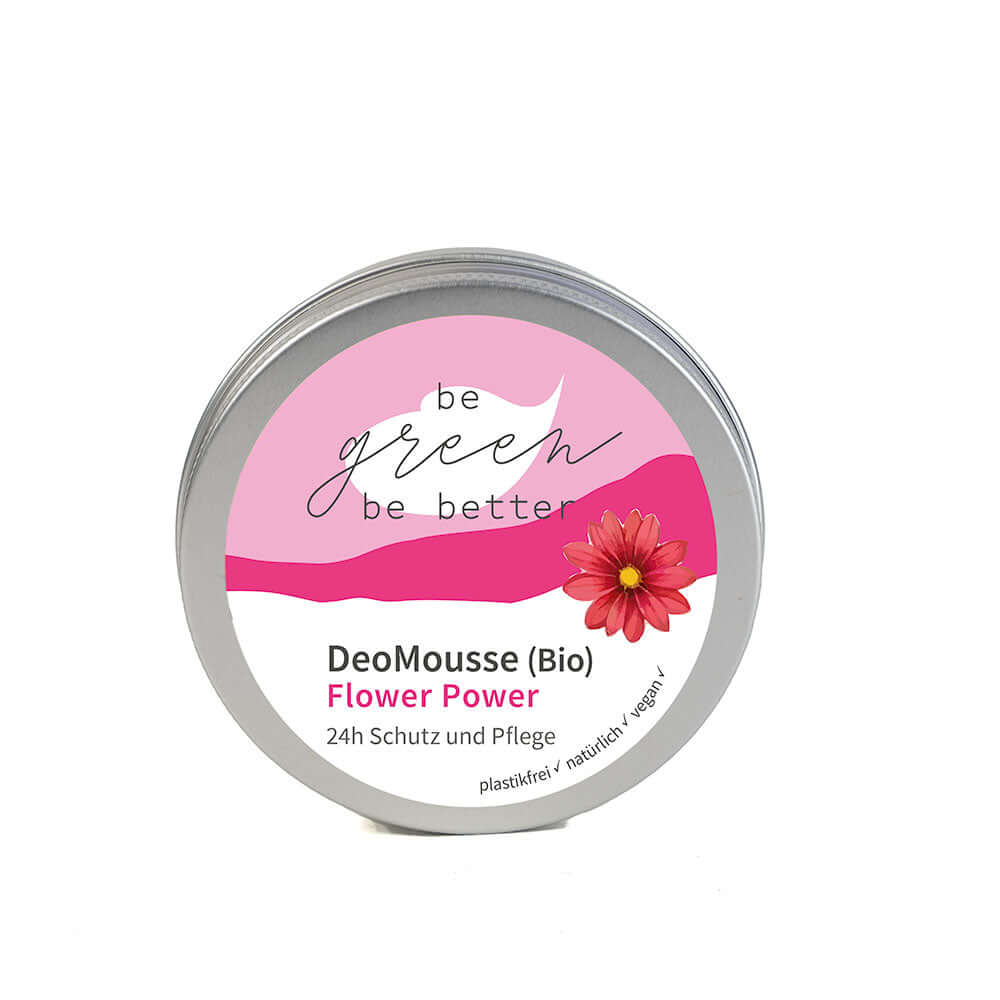 Naturkosmetik DeoMousse "Flower Power" (Bio) in Blechdose