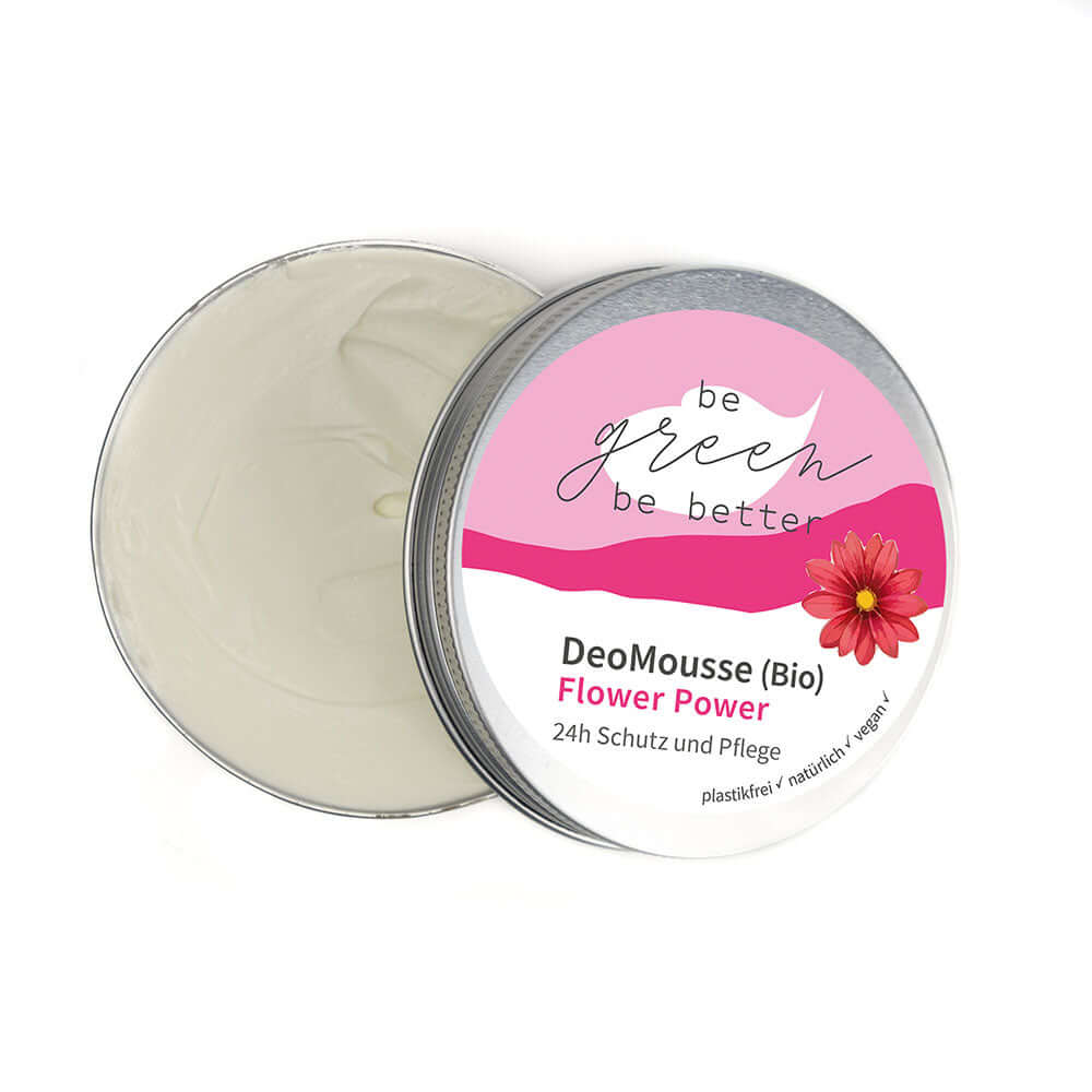 Naturkosmetik DeoMousse "Flower Power" (Bio) in Blechdose