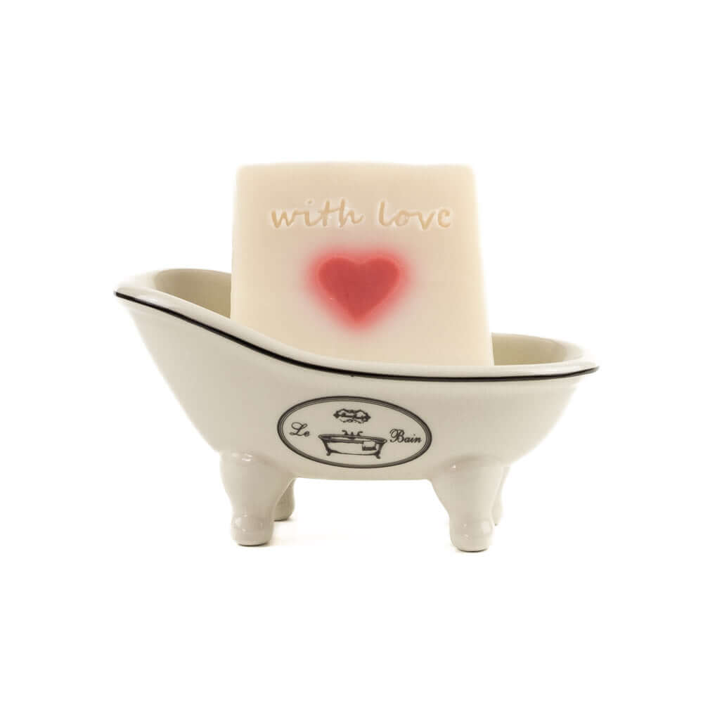Seife in Mini-Deko-Badewanne