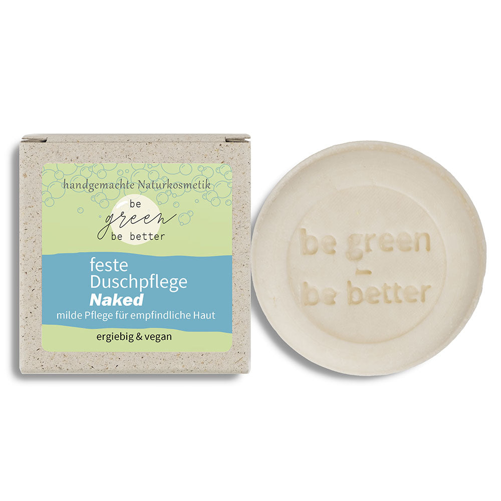 Feste Dusche BodyBar Naked mit Graspapier Karton
