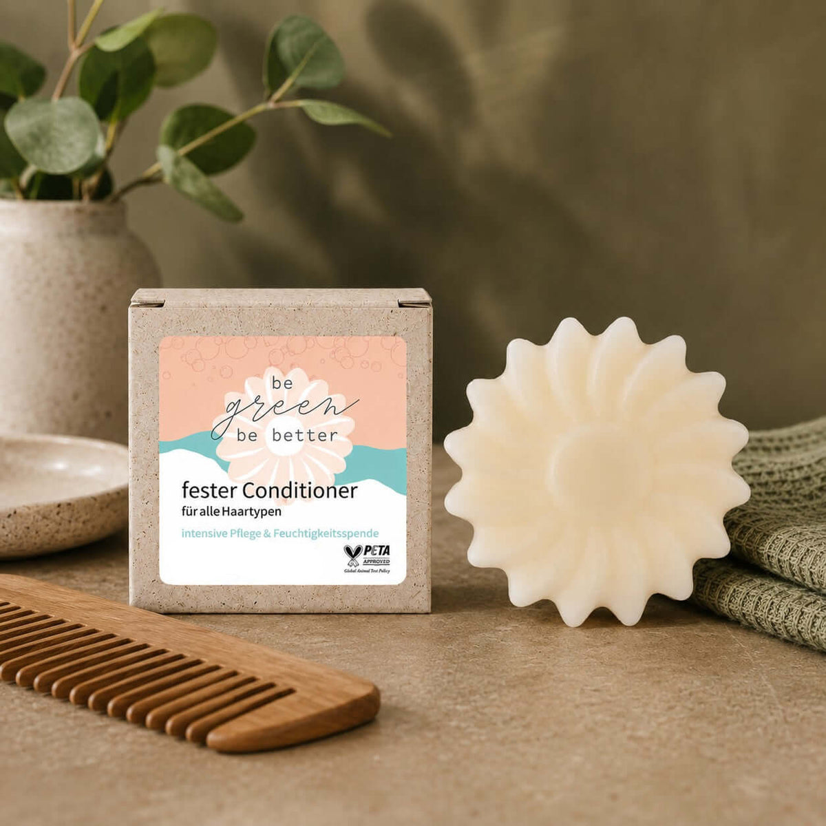 Fester Conditioner für Curly Hair und plastikfreie Haarpflege