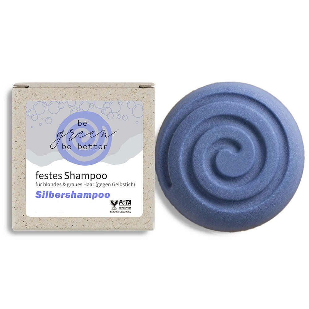 Veganes festes Silbershampoo mit Bio-Zutaten