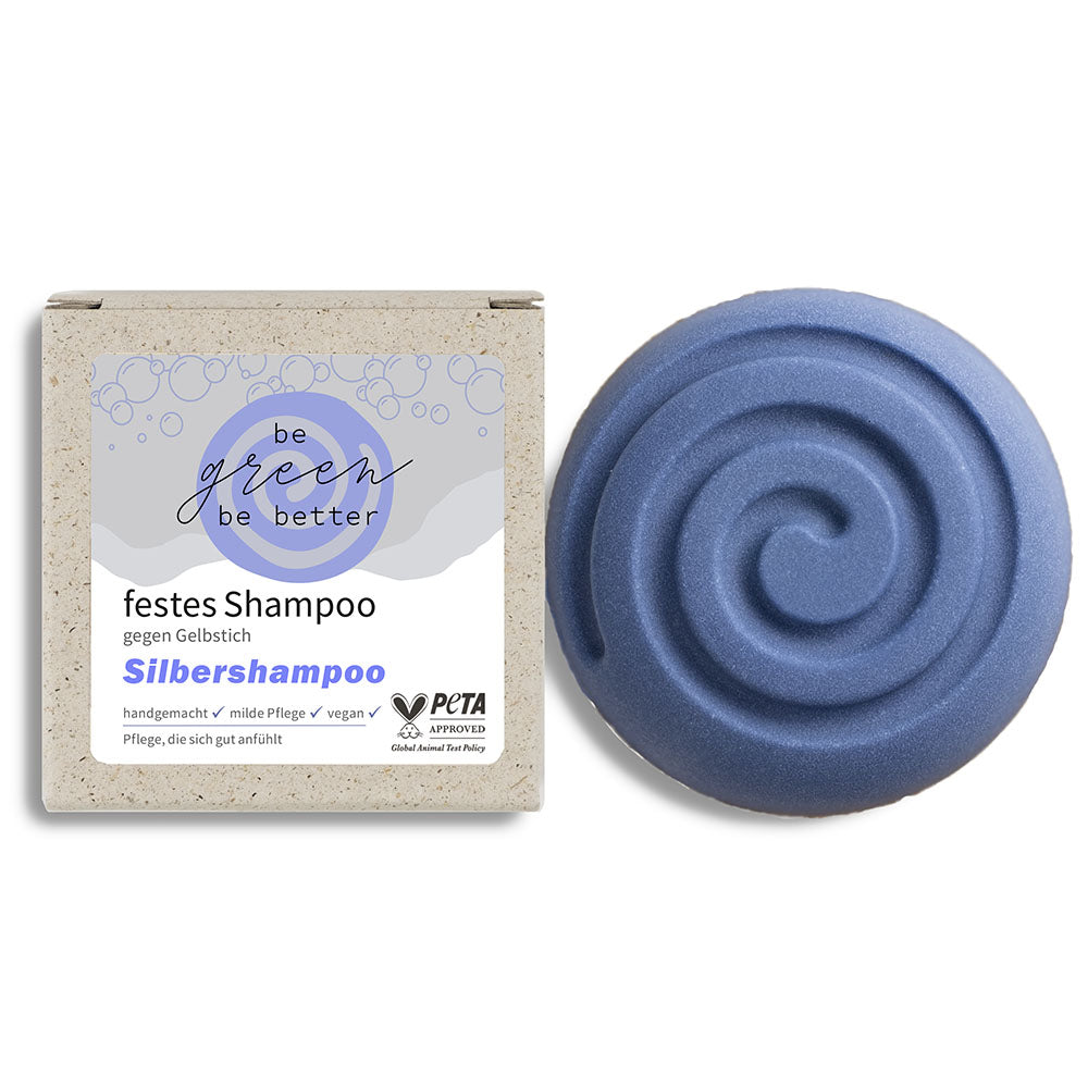 Veganes festes Silbershampoo mit Bio-Zutaten