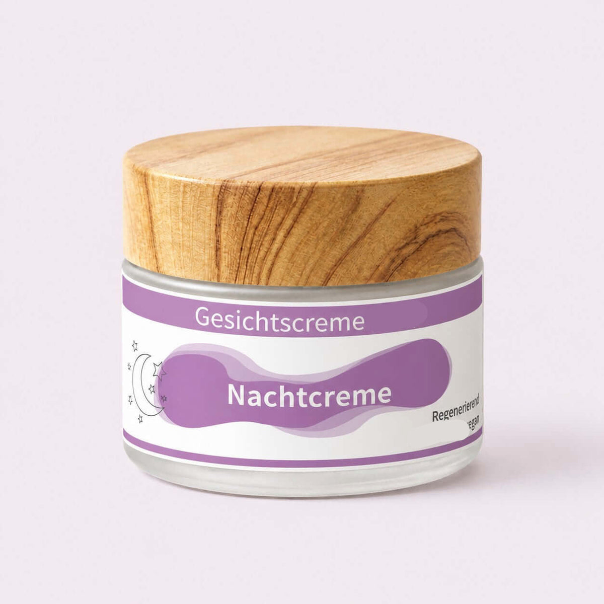 Handgemachte Nachtcreme für reife Haut mit Sheabutter und Nachtkerzenöl im Glastiegel