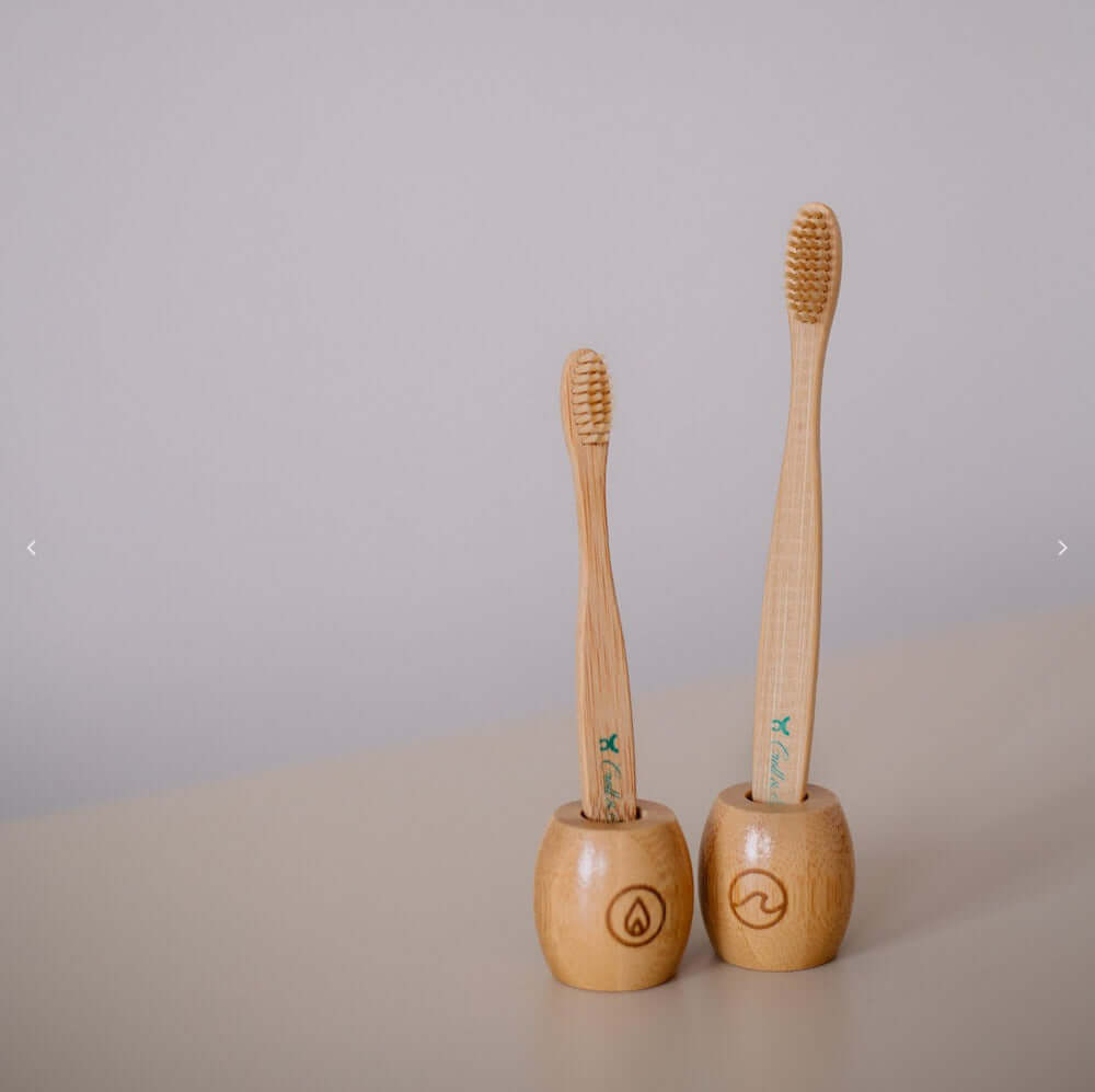 Zahnbürstenhalter aus Bambus