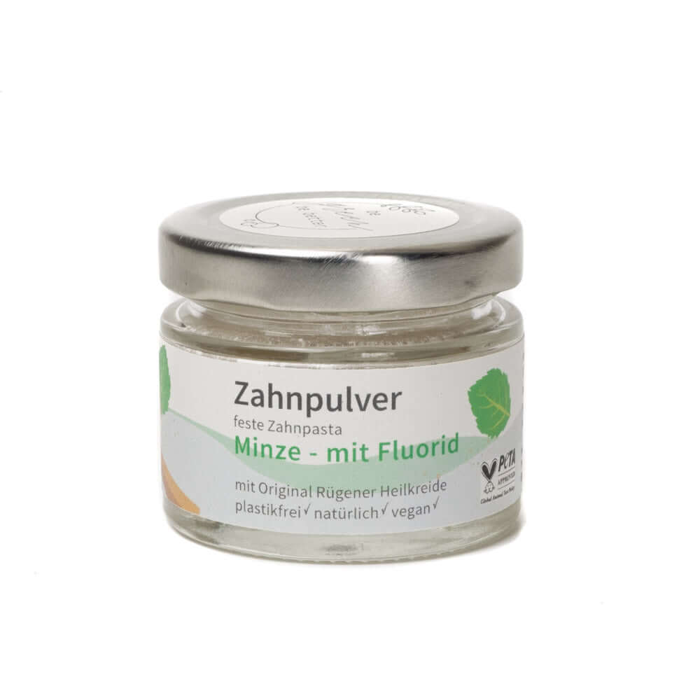 Naturkosmetik Zahnpulver in Glas