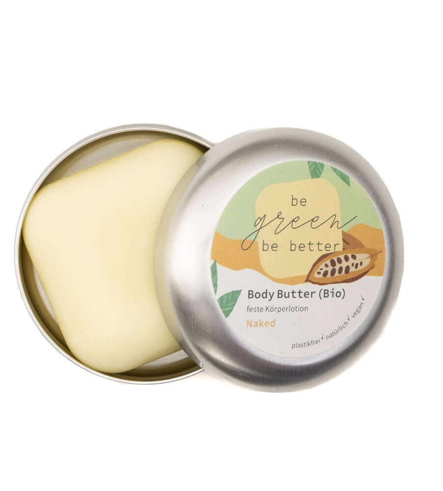 Feste Bodylotion Body Butter Naked in Blechdose