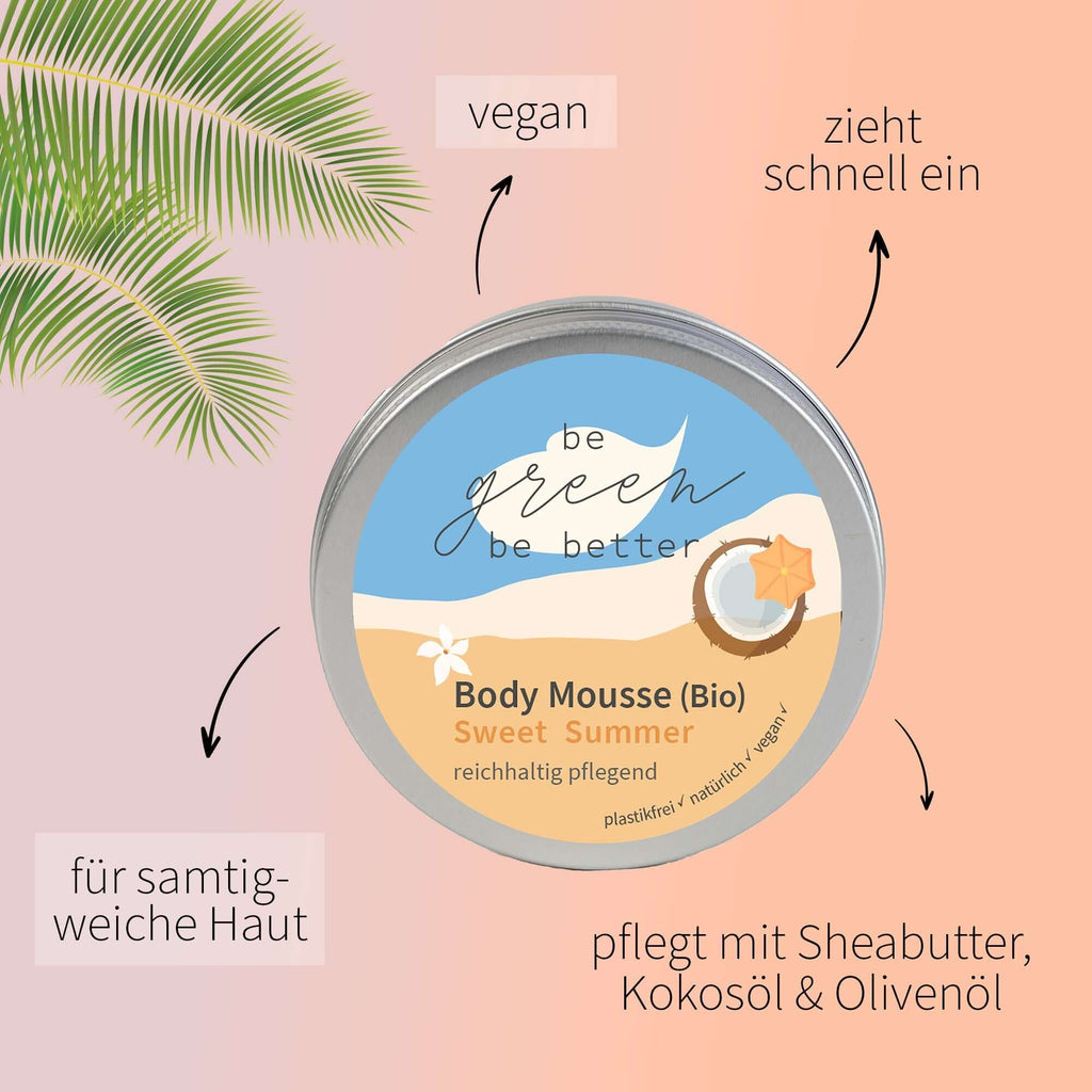 Body Mousse 'Sweet Summer' (Bio) in Blechdose