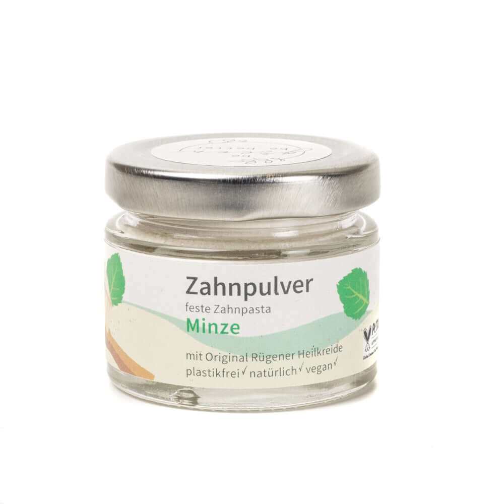 Naturkosmetik Zahnpulver in Glas